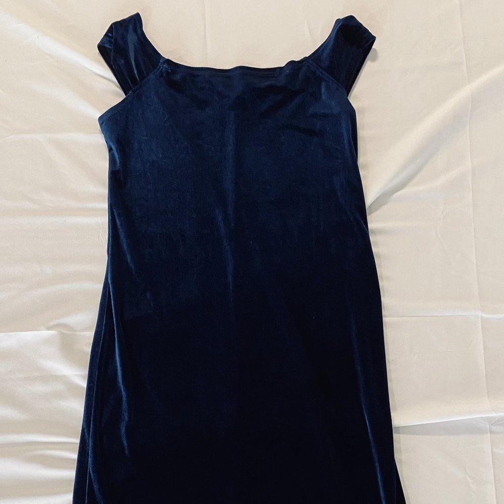 Velvet Blue Dress